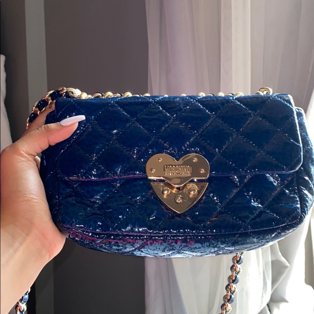 Moschino cheap and chic blue bag